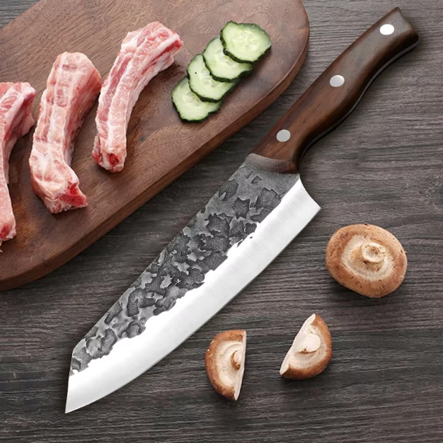 Kazami Akira – Couteau de Chef Forgé à la Main